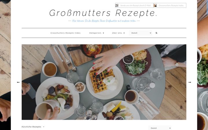 Screenshot of grossmuttersrezepte.de
