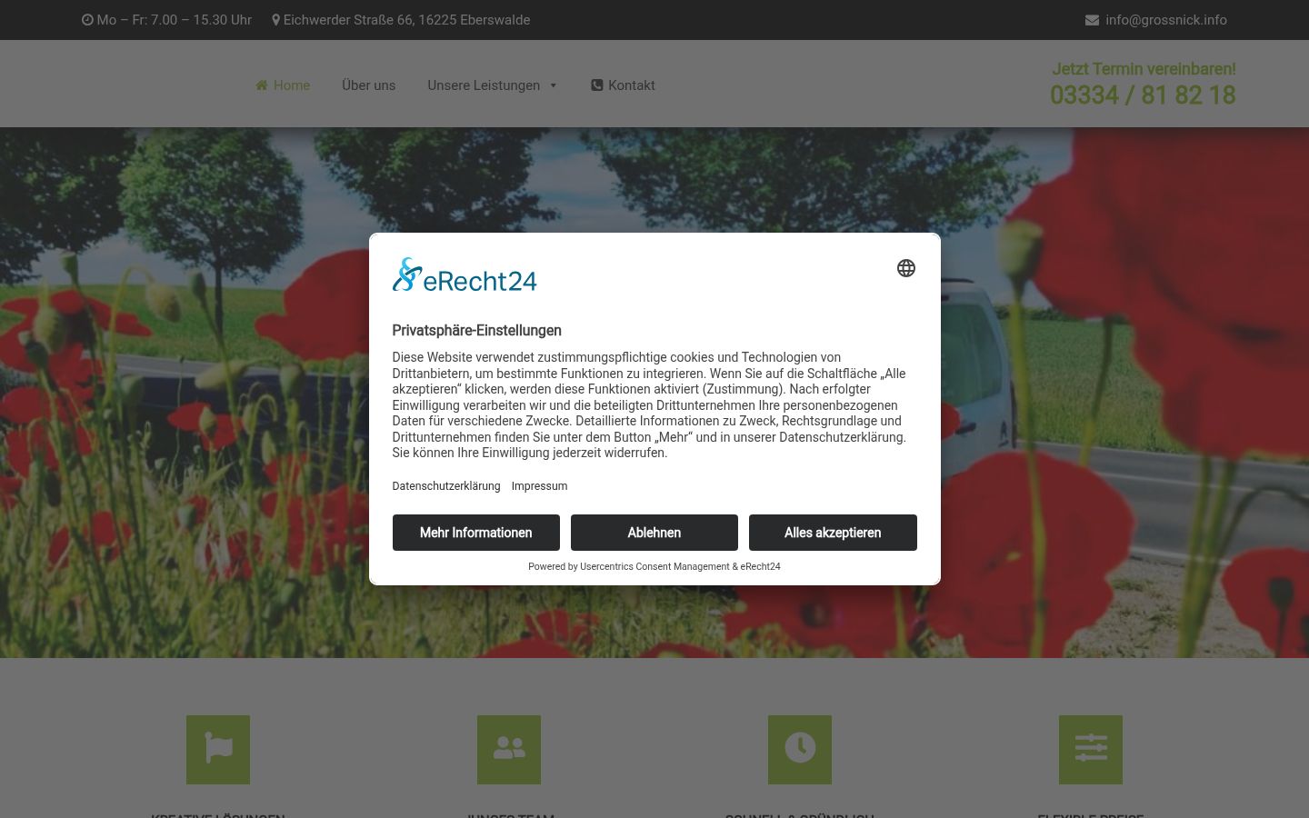 Screenshot tal-banner tal-kunsens muri qabel kwalunkwe interazzjoni