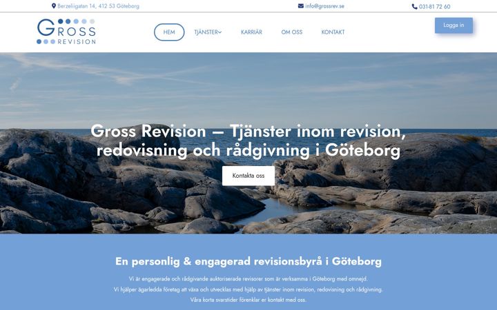 Screenshot of grossrevision.se