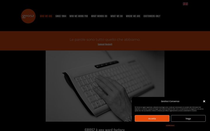 Screenshot of grosz.it