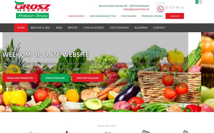 Screenshot of groszcenter.be