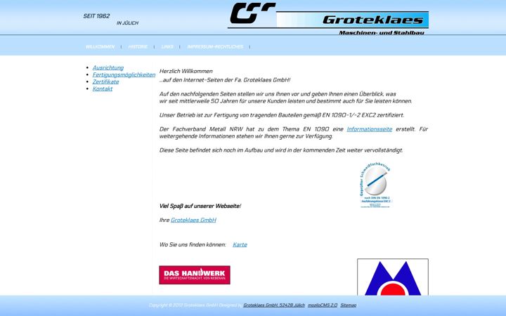 Screenshot of groteklaes.com