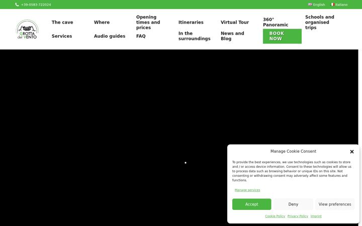 Screenshot of grottadelvento.com