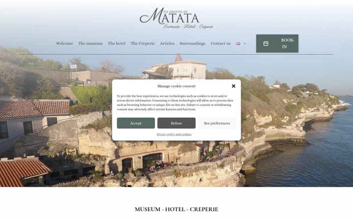 Screenshot of grottesdematata.com