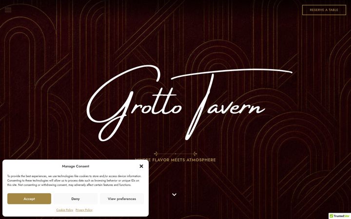 Screenshot of grottotavern.net