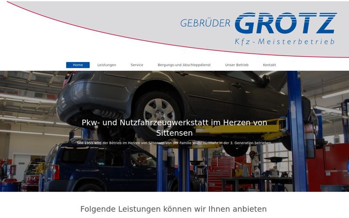 Screenshot of grotz-sittensen.de
