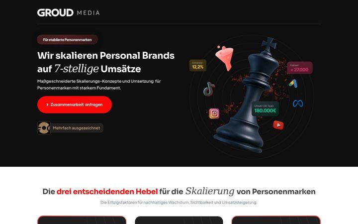 Screenshot of groudmedia.com