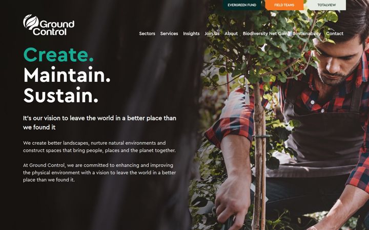 Screenshot of ground-control.ie