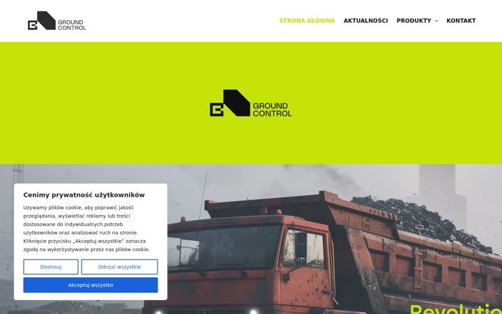 Screenshot of groundcontrol.com.pl