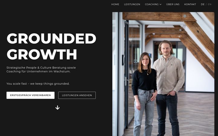 Screenshot of groundedgrowth.de