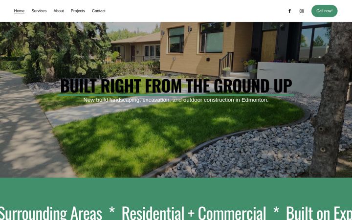 Screenshot of groundforcecontracting.ca