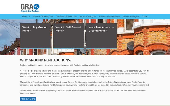 Screenshot of groundrentauctions.co.uk