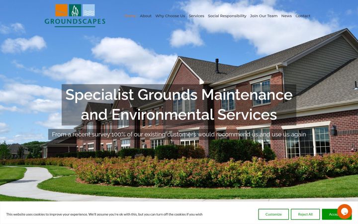 Screenshot of groundscapes.co.uk