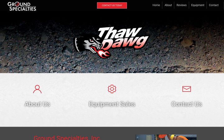 Screenshot of groundspecialties.com