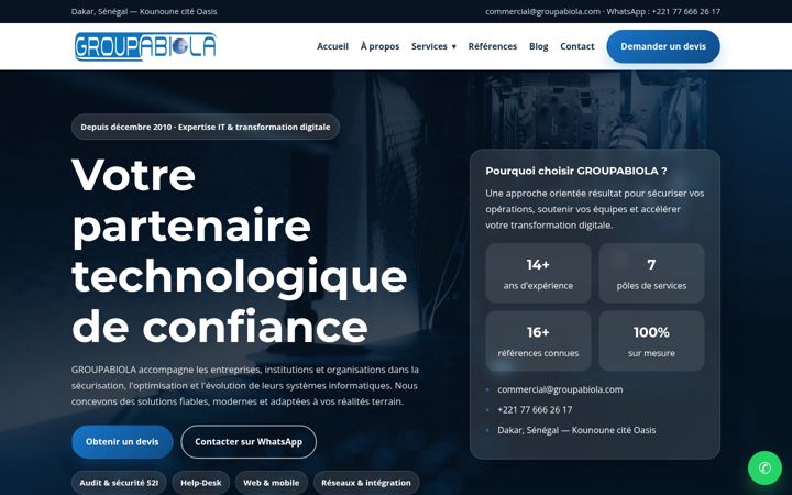 Screenshot of groupabiola.com