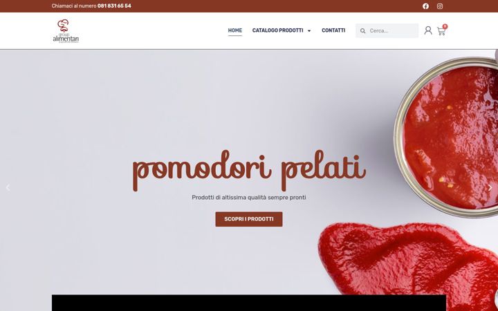 Screenshot of groupalimentari.it