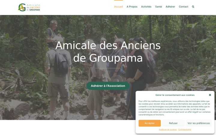 Screenshot of groupama-associationdesanciens.org