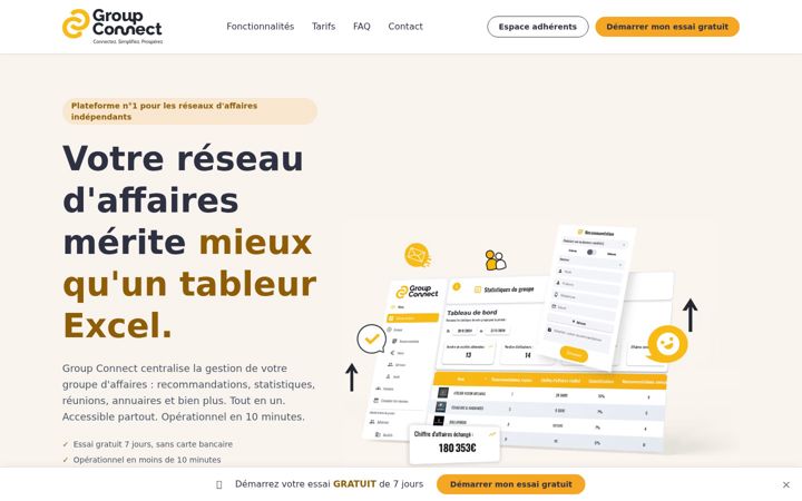 Screenshot of groupconnect.app