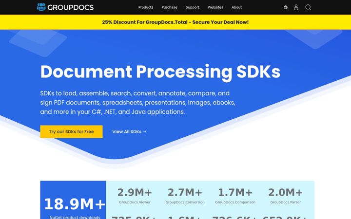 Screenshot of groupdocs.com