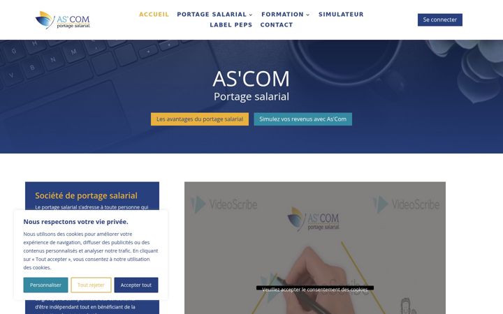 Screenshot of groupe-ascom.com