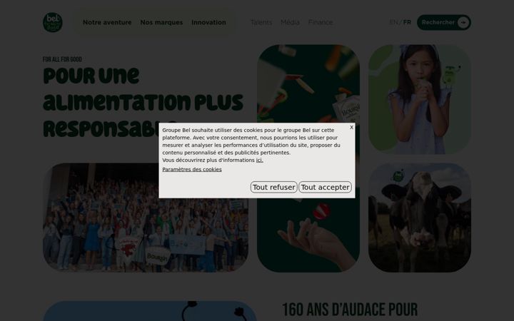 Screenshot of groupe-bel.com