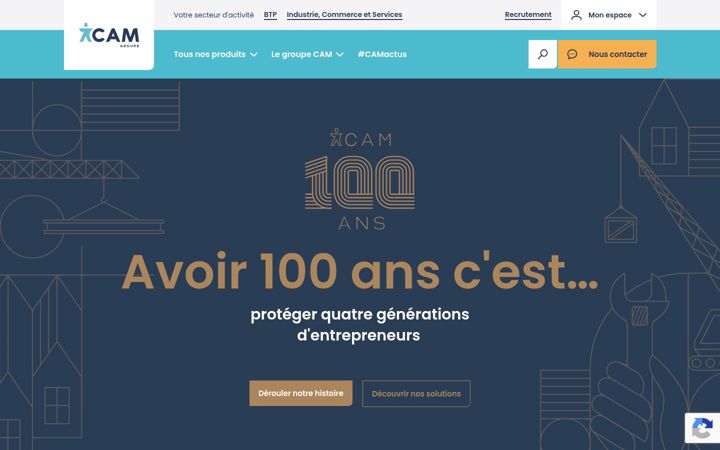 Screenshot of groupe-cam.com