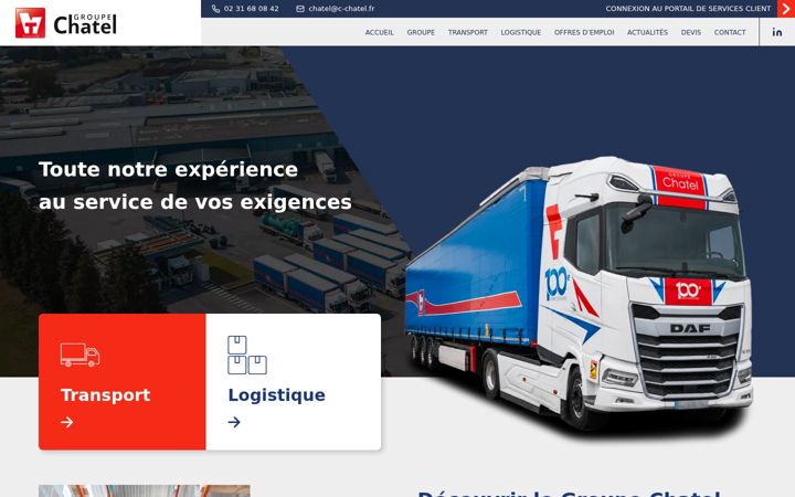 Screenshot of groupe-chatel.fr