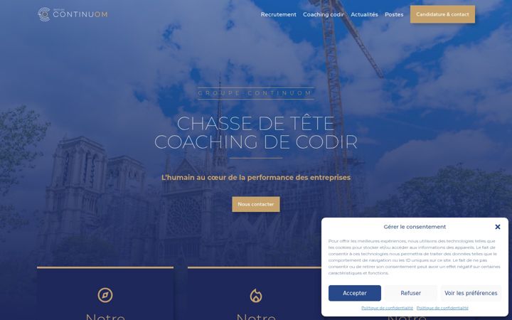 Screenshot of groupe-continuom.fr
