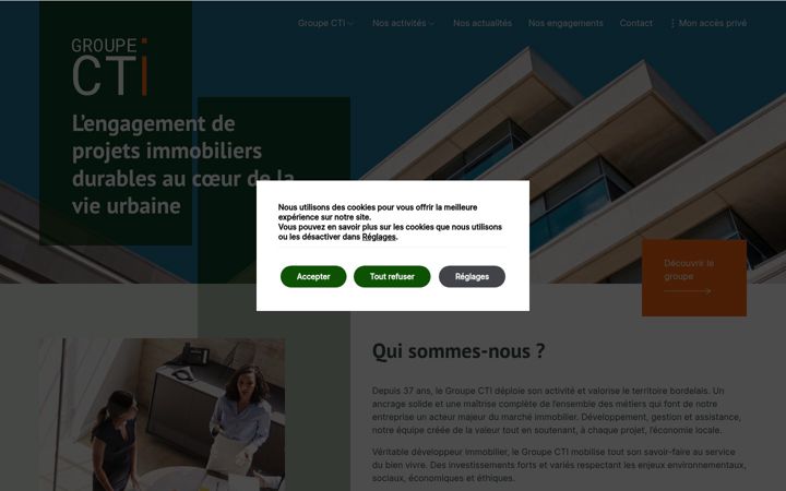 Screenshot of groupe-cti.fr