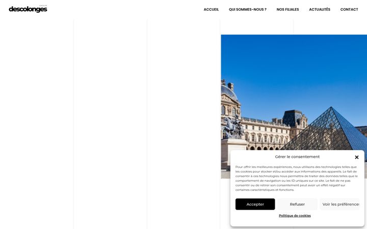 Screenshot of groupe-descolonges.fr