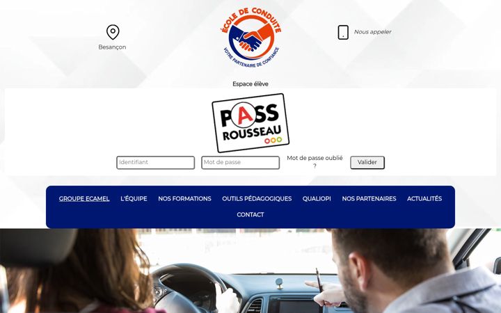 Screenshot of groupe-ecamel.fr