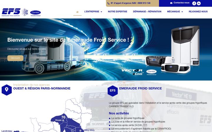 Screenshot of groupe-efs.fr