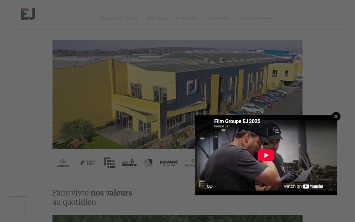 Screenshot of groupe-ej.com