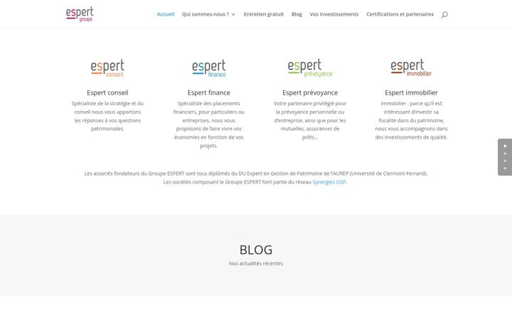 Screenshot of groupe-espert.com