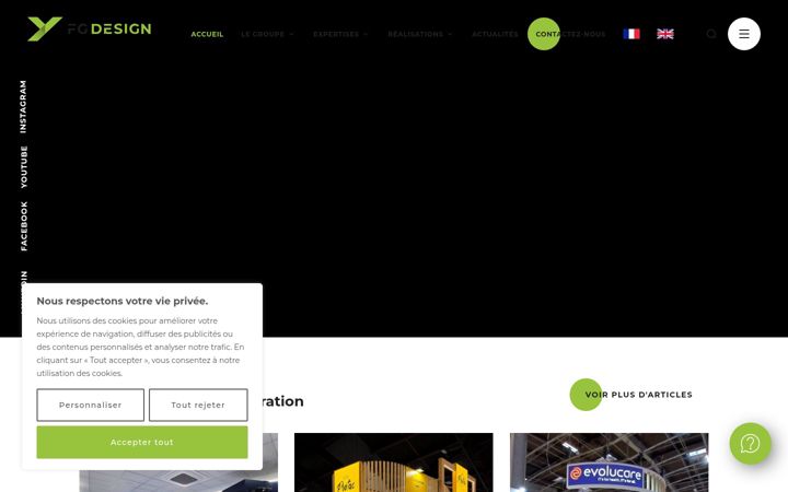 Screenshot of groupe-fgdesign.com