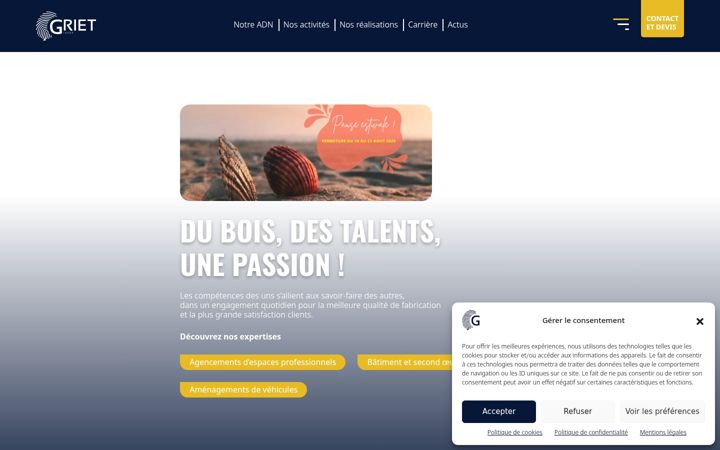 Screenshot of groupe-griet.com