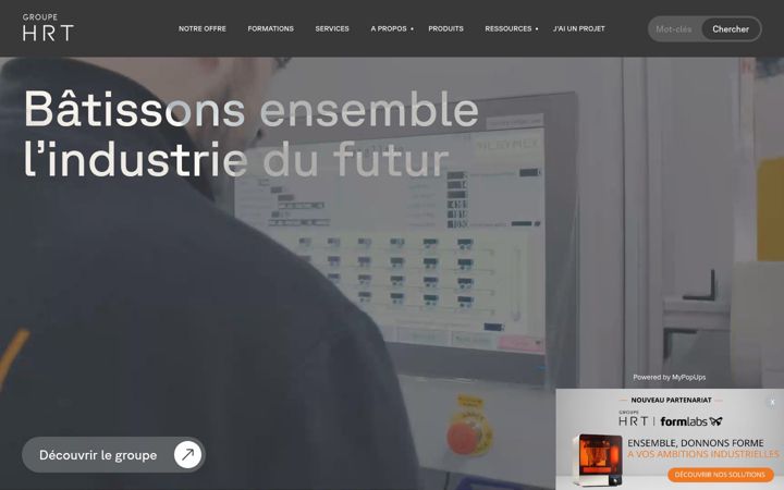 Screenshot of groupe-hrt.com