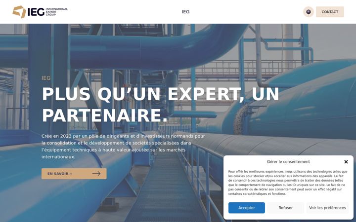 Screenshot of groupe-ieg.fr