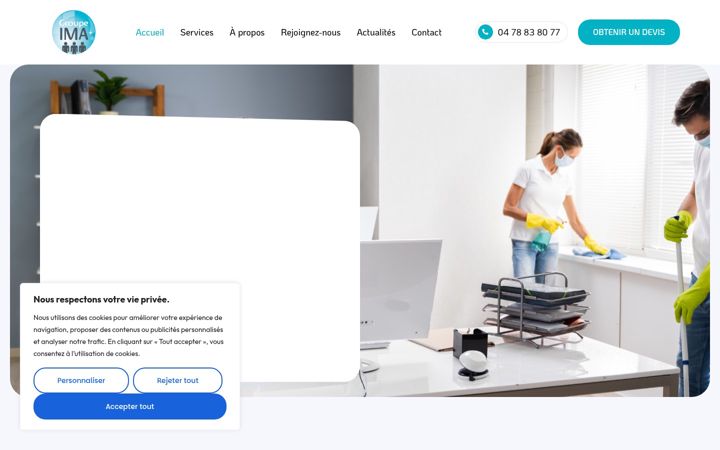 Screenshot of groupe-ima.com