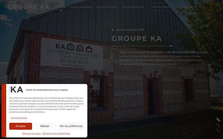 Screenshot of groupe-ka.fr