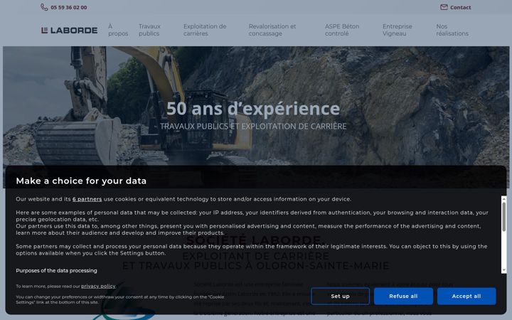 Screenshot of groupe-laborde.fr