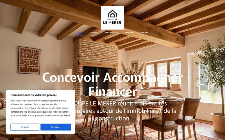 Screenshot of groupe-lemerer.fr