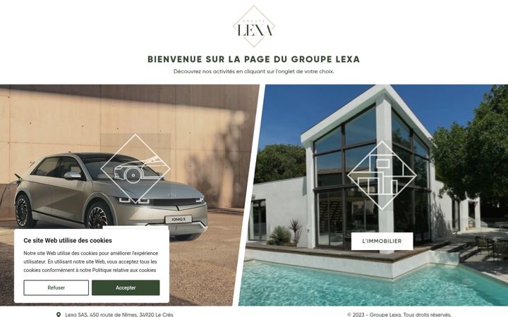 Screenshot of groupe-lexa.fr
