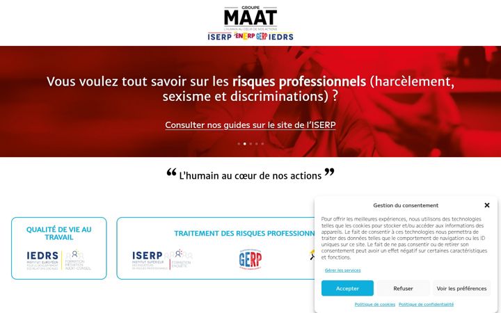Screenshot of groupe-maat.fr
