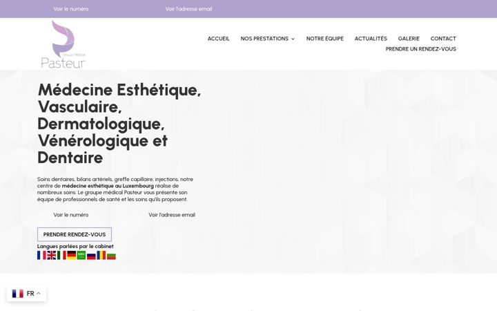 Screenshot of groupe-medical-pasteur.lu