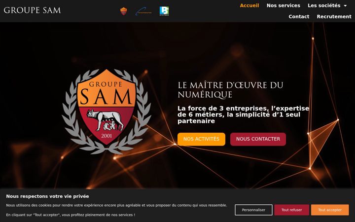Screenshot of groupe-saminformatique.com