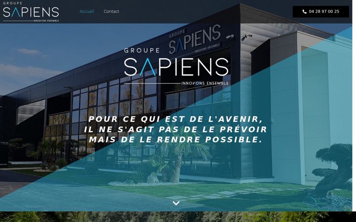 Screenshot of groupe-sapiens.com