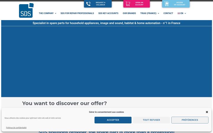 Screenshot of groupe-sds.fr