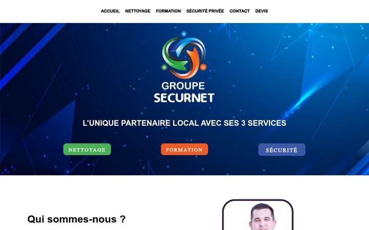 Screenshot of groupe-securnet.fr