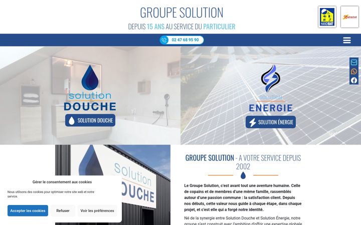 Screenshot of groupe-solution37.fr